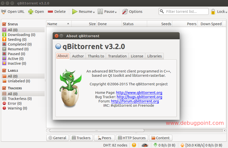 qBittorrent A simple free utorrent replacement torrent client for