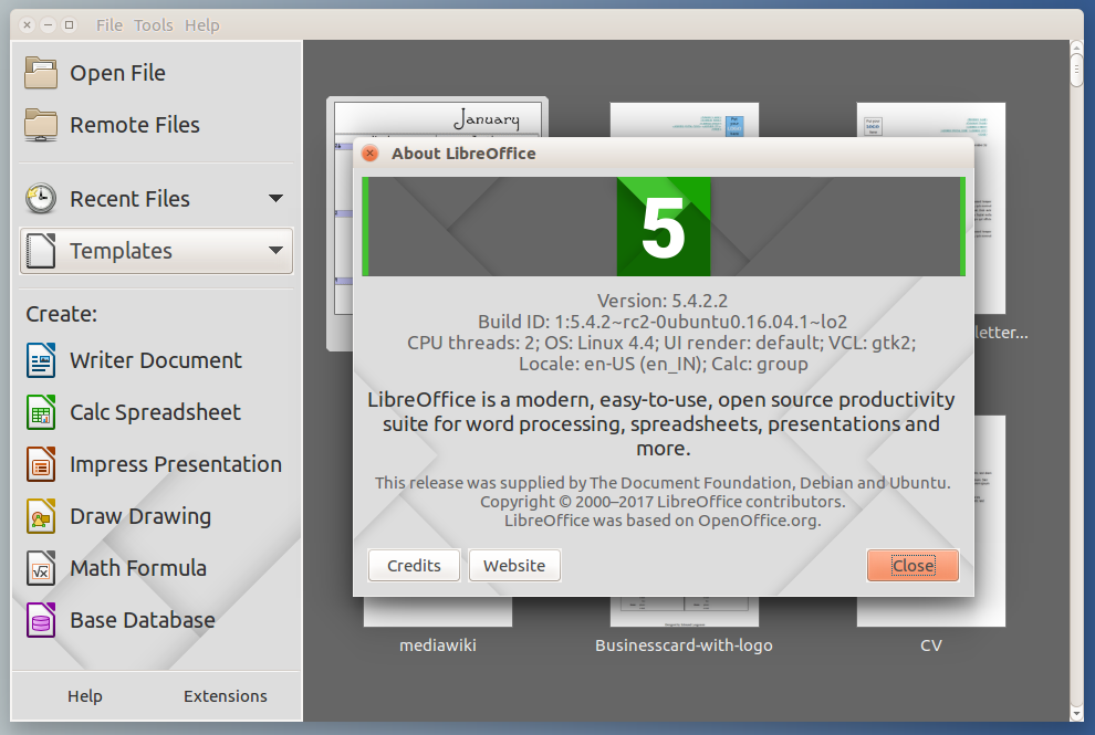 libreoffice da terminale