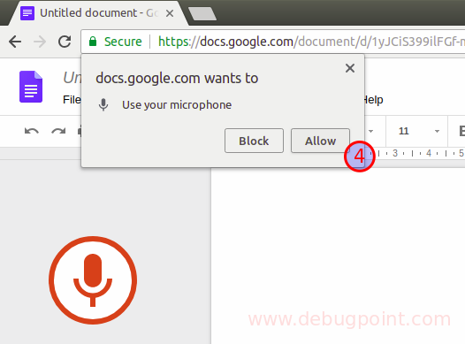 Speech Recognition to Text in Linux, Ubuntu using Google Docs