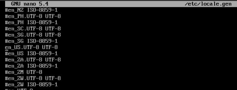 change locale