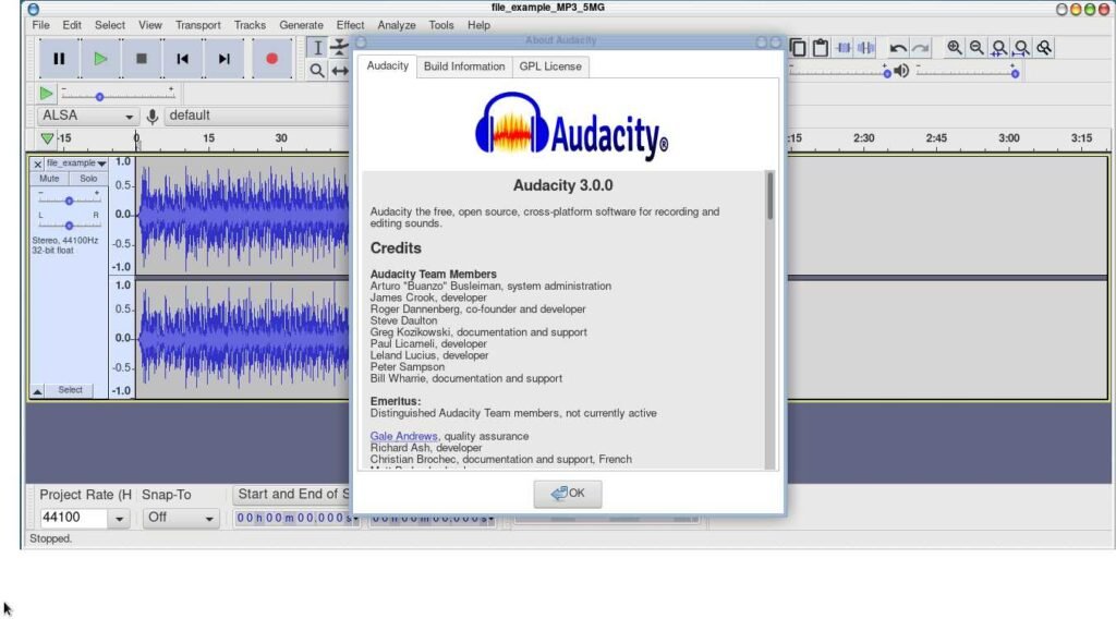 Audacity 3.0.0