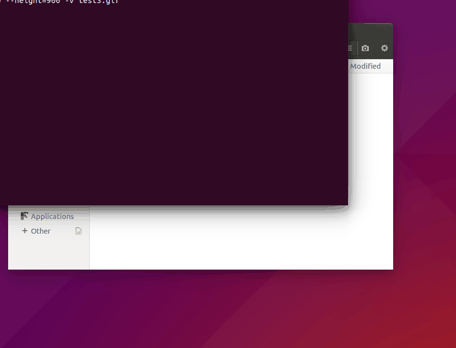 Catfish Running in Ubuntu
