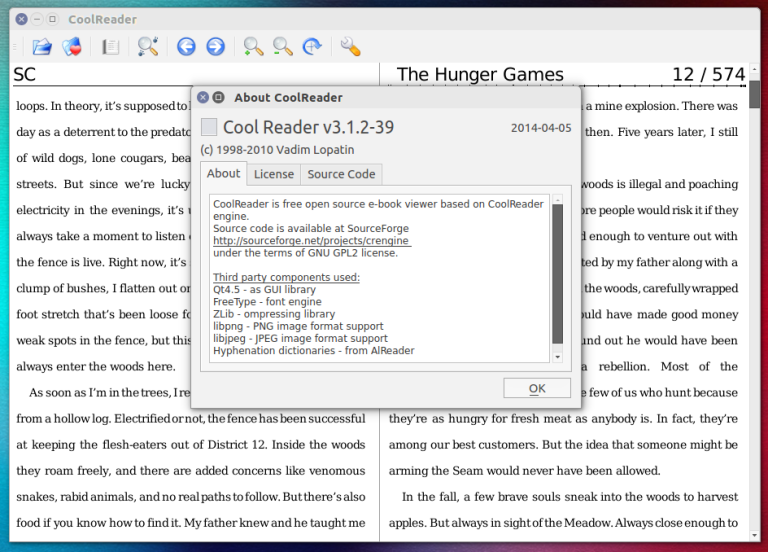 CoolReader - A XML CSS Based eBook Reader for Ubuntu, Linux Mint - How ...