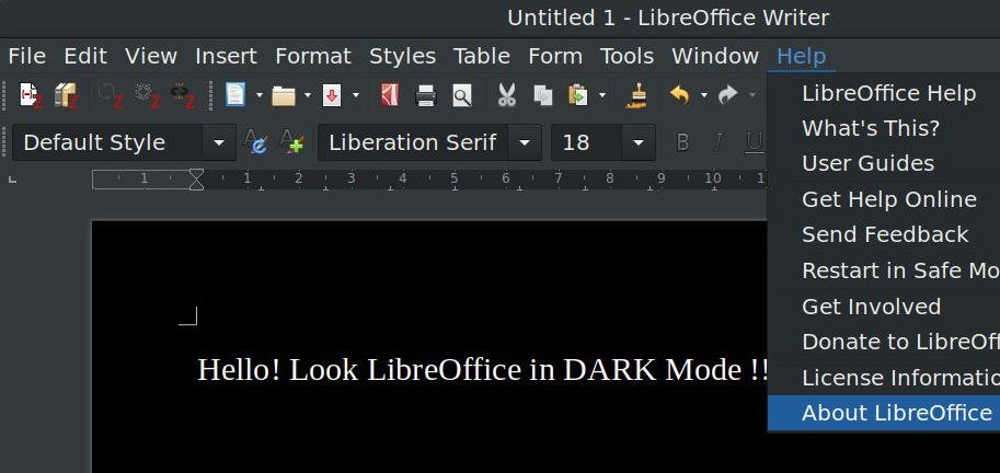 How To Enable Dark Mode In Libreoffice