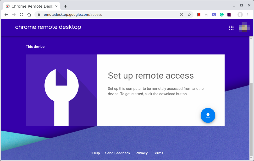 Chrome Remote Desktop