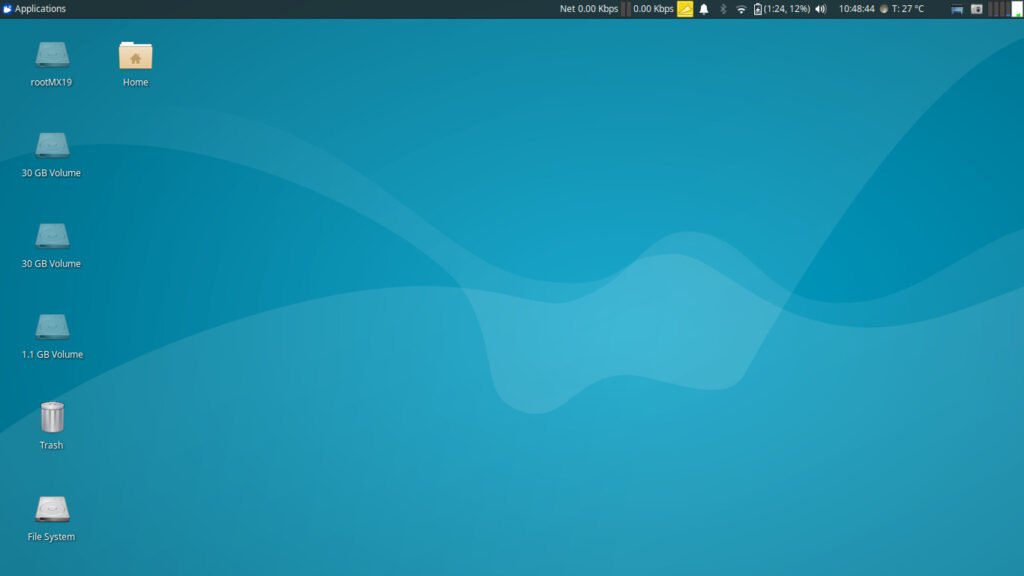 Xfce Desktop - Before Customization