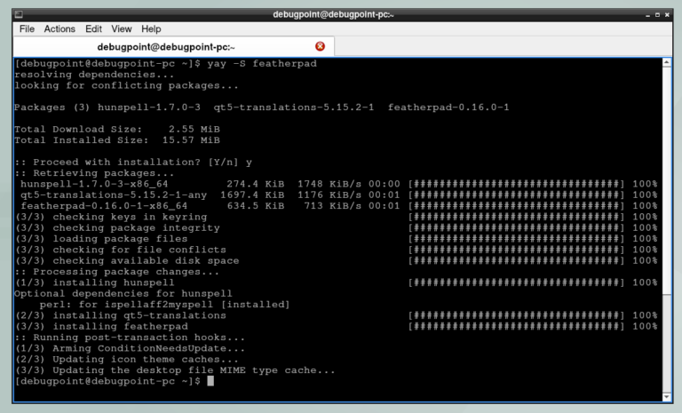 Arch Linux に Yay をインストールして使用する方法