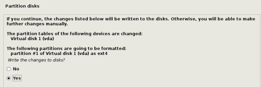 Write changes to the disks