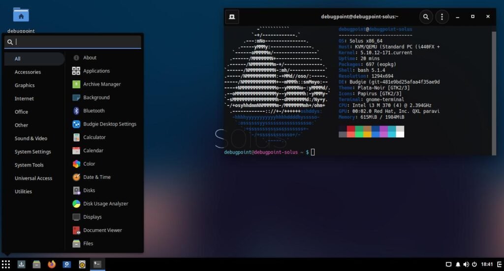 Solus 4.2 Budgie Edition