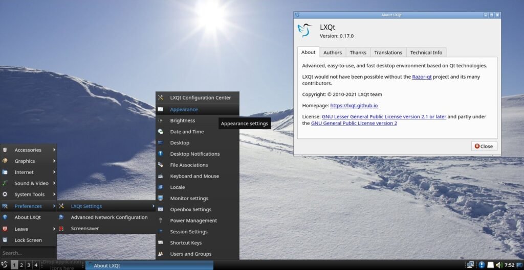 LXQt 0.17 Desktop