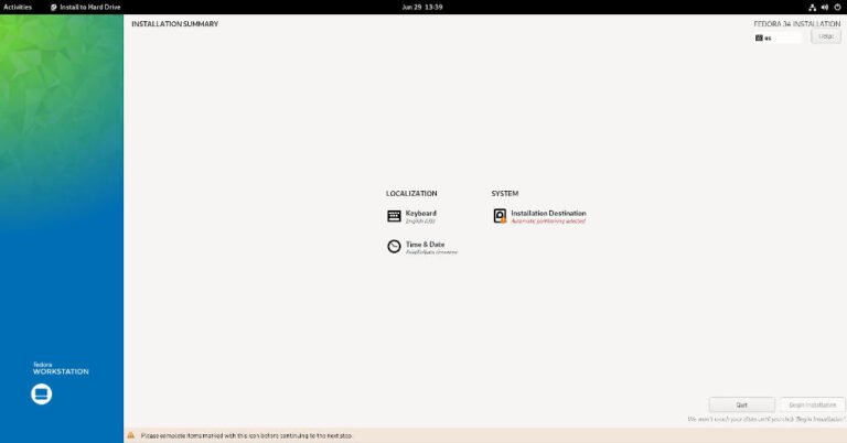 How to Install Fedora 34 Workstation [Step by Step]