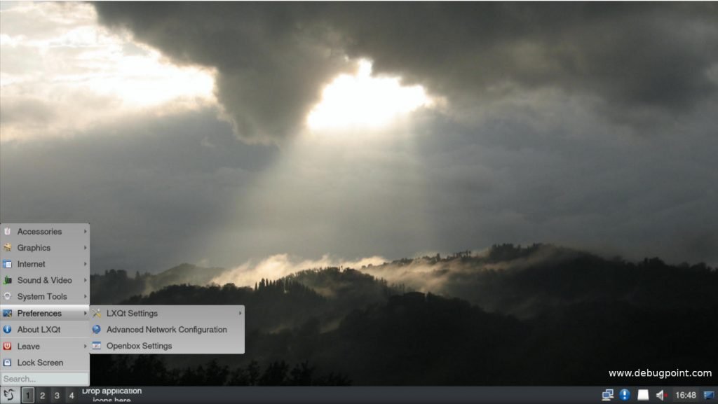 LXQt 1.0.0 Desktop