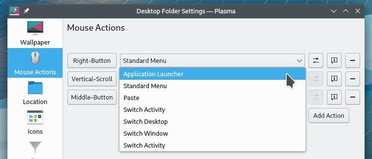 Change the Context Menu for Desktop