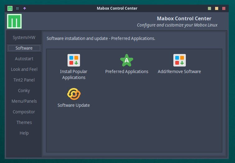 Mabox Control Center