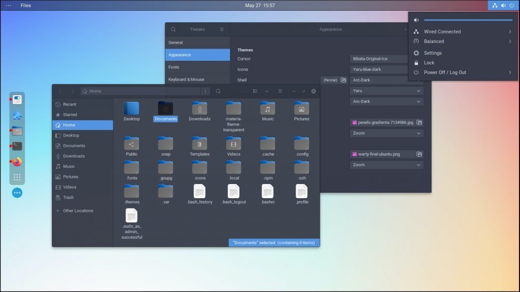 Arc Darker Theme in Ubuntu GNOME