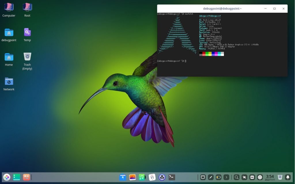 Deepin Desktop in Arch Linux