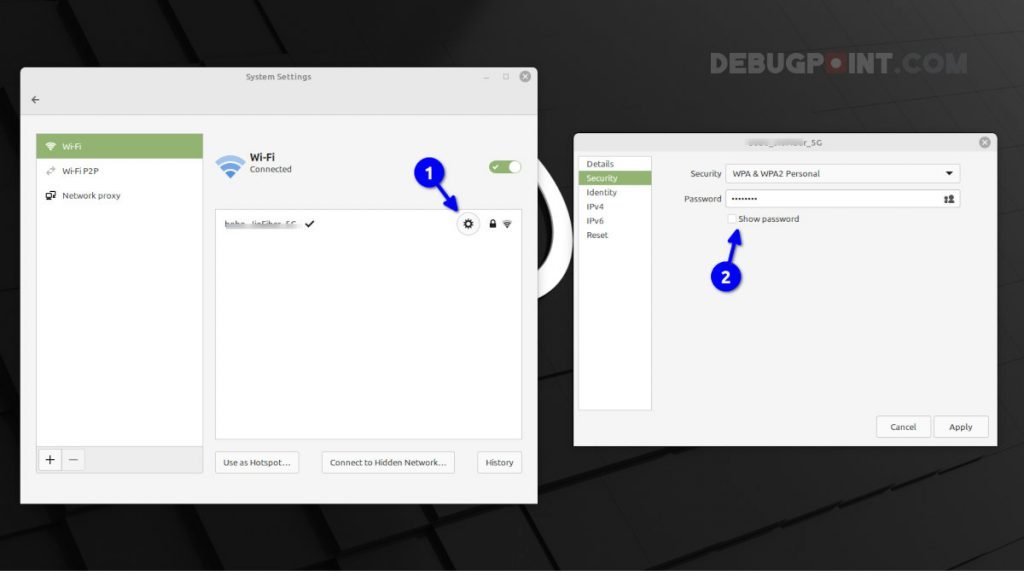 Find Saved WiFi Password in Linux Mint