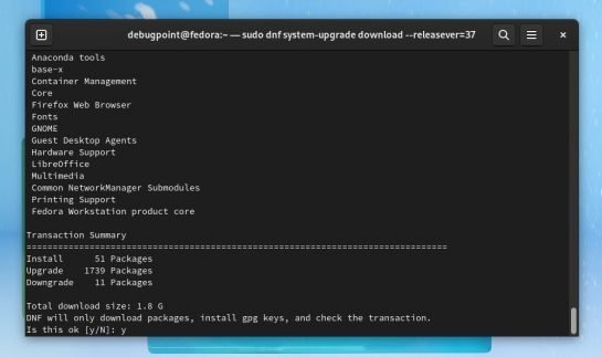 How to Upgrade to Fedora 37 from Fedora 36 Workstation (GUI and CLI Method)