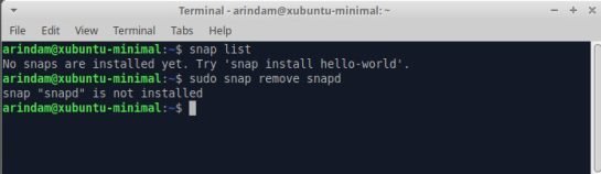 Snap Daemon Xubuntu Minimal: Opportunity to Build Your Own Distro