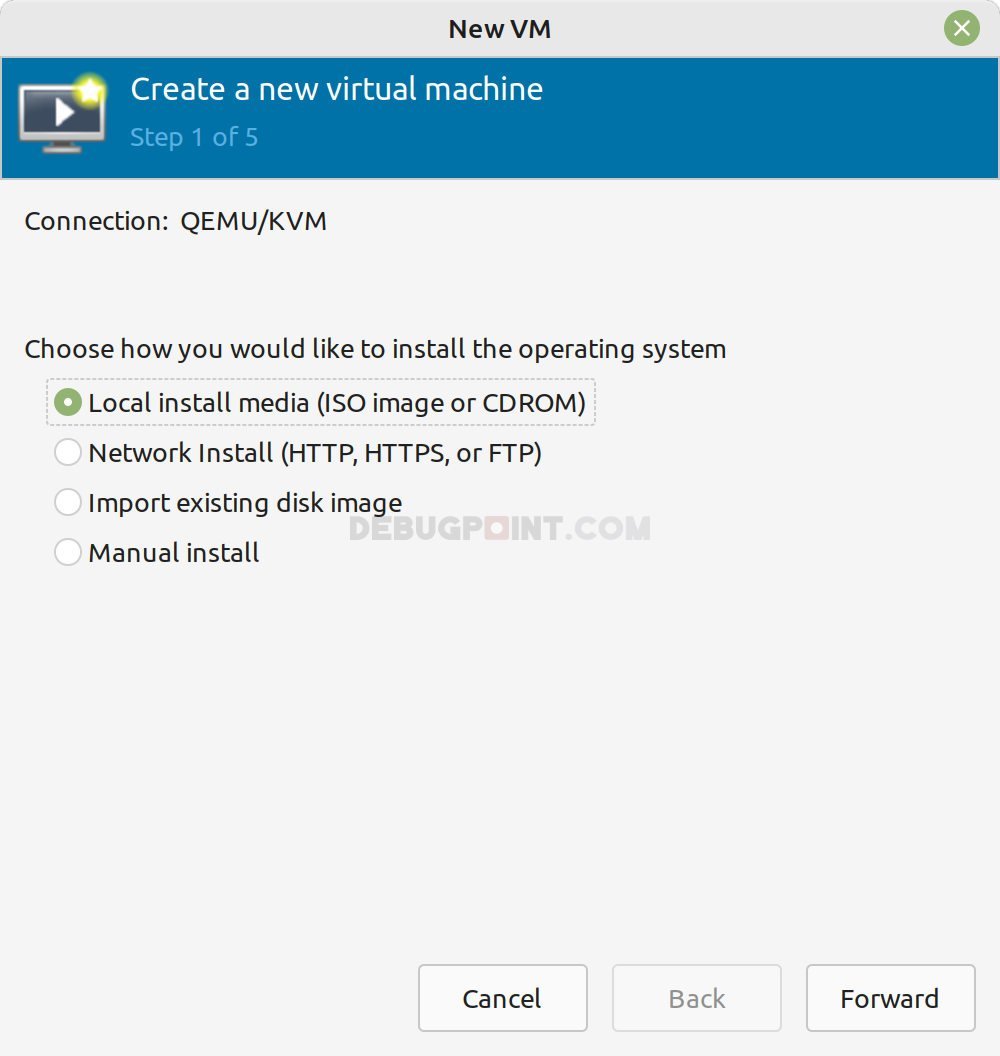 New VM window