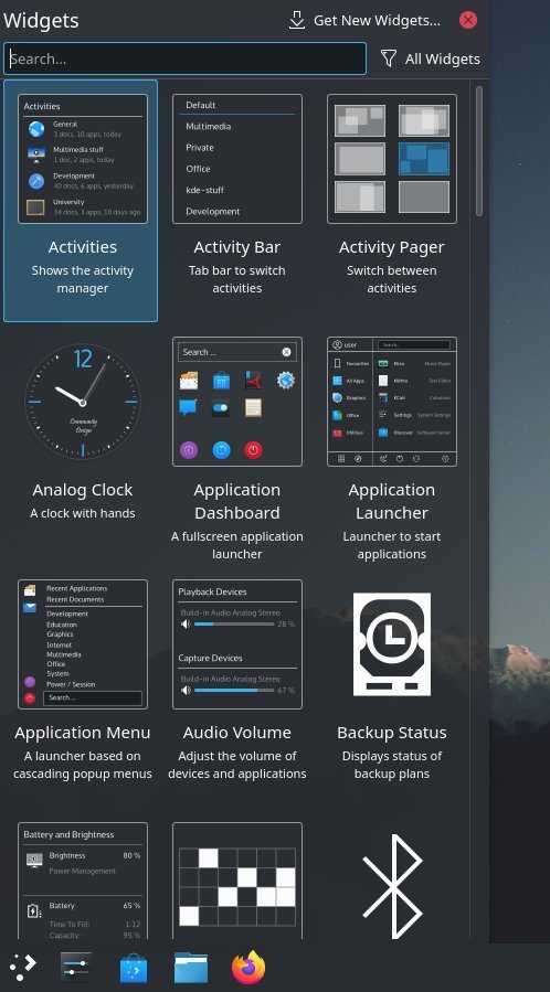 KDE Widgets