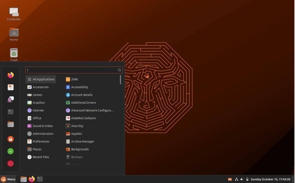 Ubuntu Cinnamon 23.10 Desktop