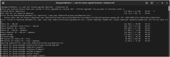 Upgrade to Fedora 39 from Fedora 38 Workstation (GUI and CLI)