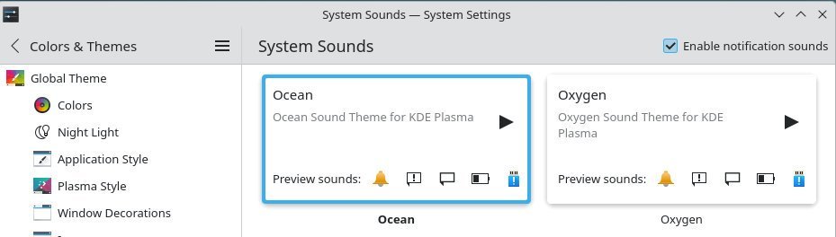 New notification sound control