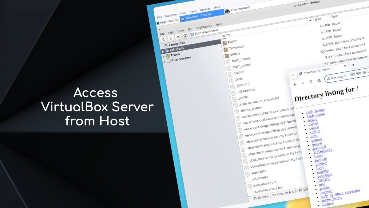 How to Access Server in VirtualBox from Host Machine