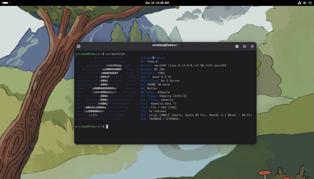 Fedora 42 Workstation Edition