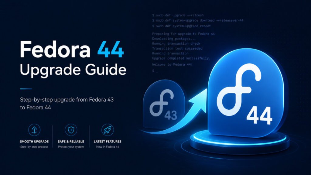 Upgrade to Fedora 44 from Fedora 43 Workstation (GUI and CLI)