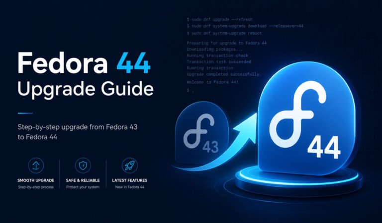 Upgrade to Fedora 44 from Fedora 43 Workstation (GUI and CLI)