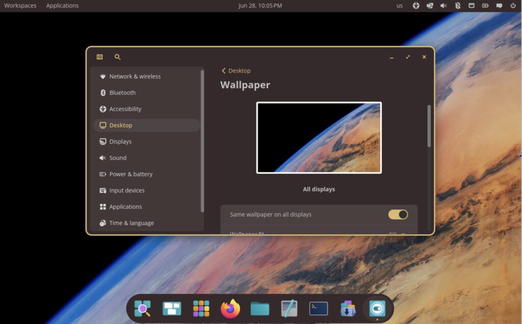 Pop OS with COSMIC desktop