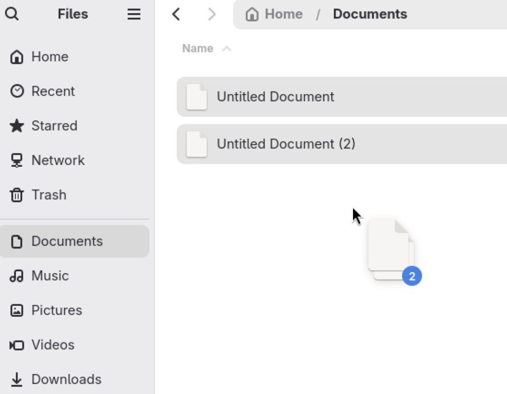 Count of files while dragging multiple files
